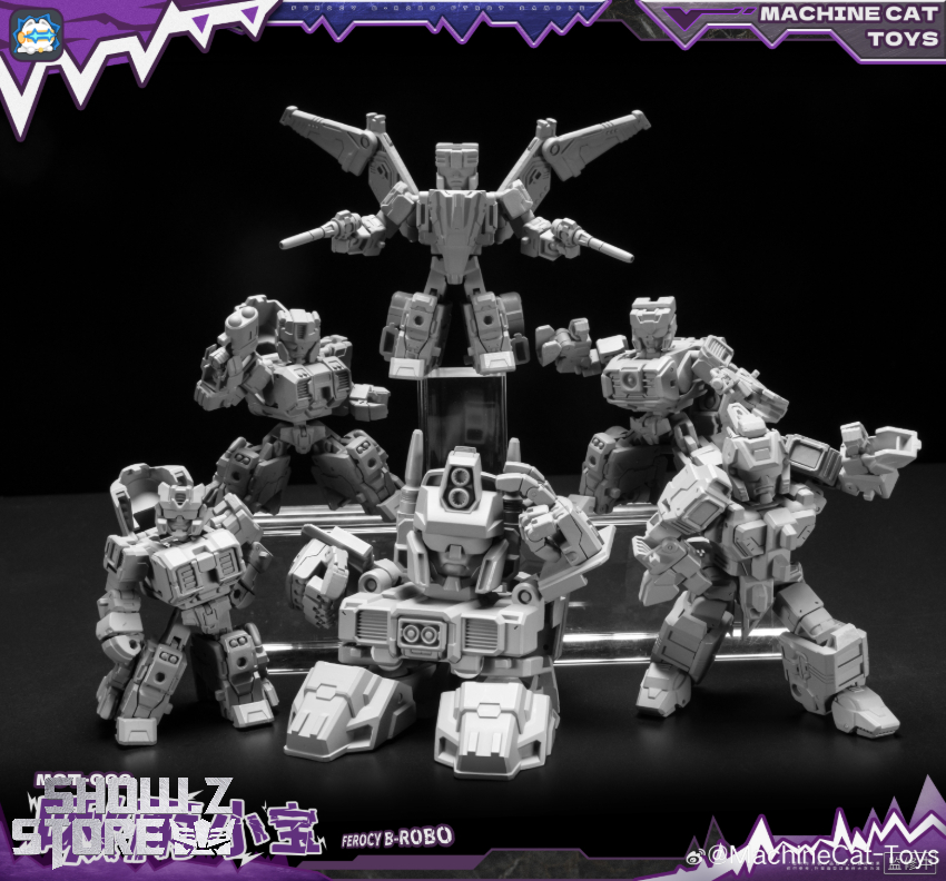 Machinecat Toys MCT-C02 Ferocy B-robo Abominus Set of 5 - View 1 Machinecat Toys MCT-C02 Ferocy B-robo Abominus Set of 5 - View 1