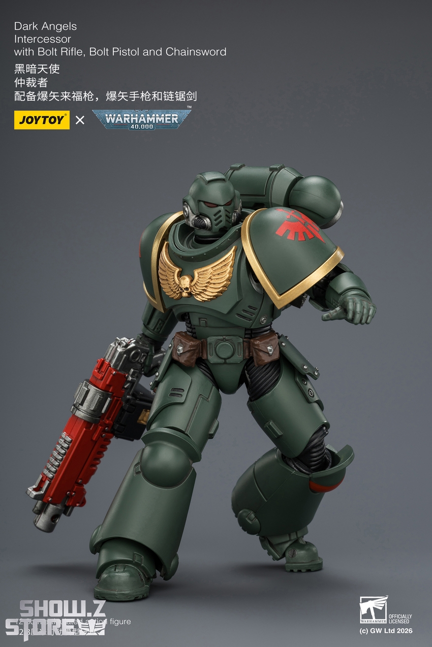 JoyToy JT03868 1/18 Warhammer 40K Dark Angels Intercessor with Bolt Rifle, Bolt Pistol and Chainsword - View 5 JoyToy JT03868 1/18 Warhammer 40K Dark Angels Intercessor with Bolt Rifle, Bolt Pistol and Chainsword - View 5