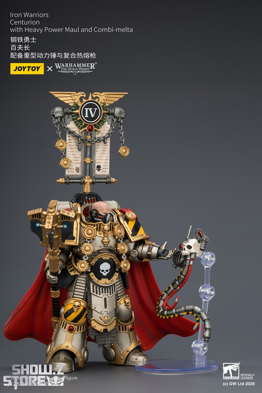JoyToy JT04391 1/18 Warhammer The Horus Heresy Iron Warriors Centurion with Heavy Power Maul and Combi-melta - View 9 JoyToy JT04391 1/18 Warhammer The Horus Heresy Iron Warriors Centurion with Heavy Power Maul and Combi-melta - View 9