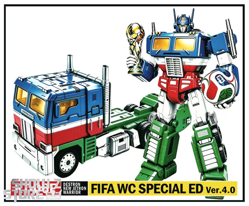 4th Party RT-06F Optimus Prime FIFA WC Special Ed Version - View 2 4th Party RT-06F Optimus Prime FIFA WC Special Ed Version - View 2