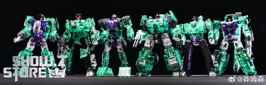 Mecha Invasion Devastator Set of 6 Transparent Version - View 9 Mecha Invasion Devastator Set of 6 Transparent Version - View 9