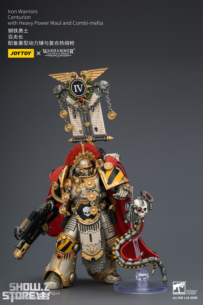 JoyToy JT04391 1/18 Warhammer The Horus Heresy Iron Warriors Centurion with Heavy Power Maul and Combi-melta - View 8 JoyToy JT04391 1/18 Warhammer The Horus Heresy Iron Warriors Centurion with Heavy Power Maul and Combi-melta - View 8