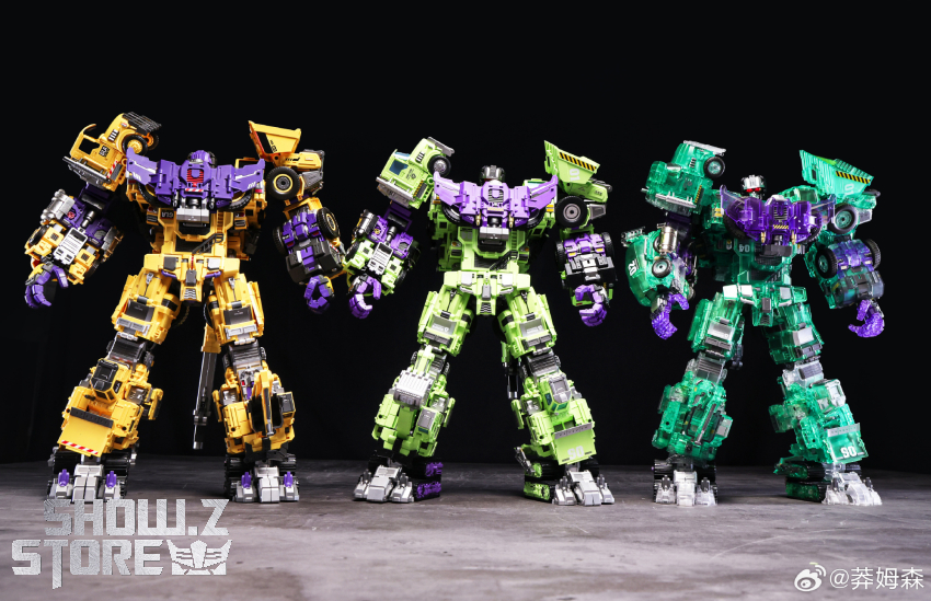 Mecha Invasion Devastator Set of 6 Transparent Version - View 7 Mecha Invasion Devastator Set of 6 Transparent Version - View 7