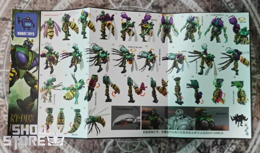 Robot Toys RT-D02 Transformers Beast Wars Beedrill Waspinator - View 1 Robot Toys RT-D02 Transformers Beast Wars Beedrill Waspinator - View 1