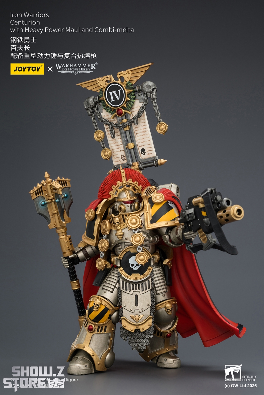 JoyToy JT04391 1/18 Warhammer The Horus Heresy Iron Warriors Centurion with Heavy Power Maul and Combi-melta - View 5 JoyToy JT04391 1/18 Warhammer The Horus Heresy Iron Warriors Centurion with Heavy Power Maul and Combi-melta - View 5
