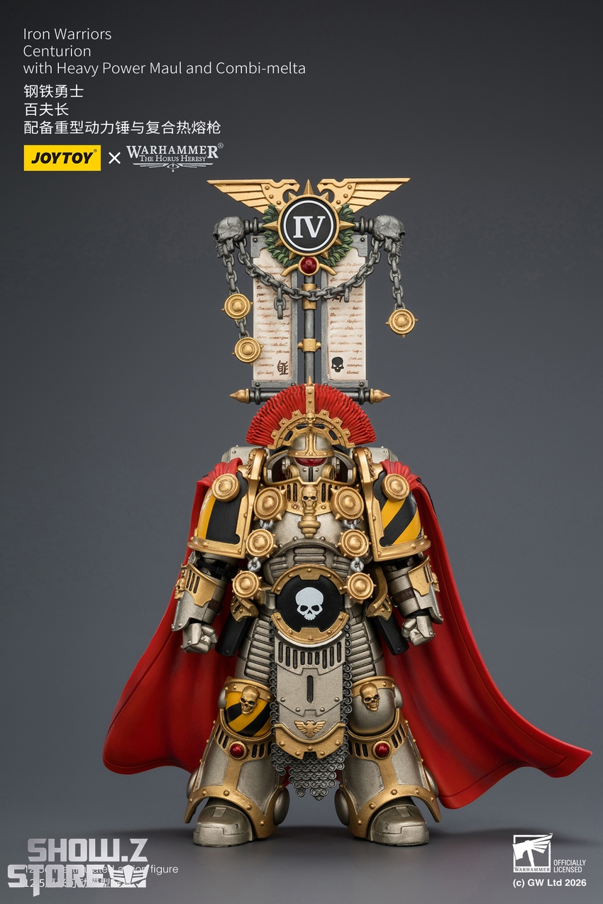 JoyToy JT04391 1/18 Warhammer The Horus Heresy Iron Warriors Centurion with Heavy Power Maul and Combi-melta - View 1 JoyToy JT04391 1/18 Warhammer The Horus Heresy Iron Warriors Centurion with Heavy Power Maul and Combi-melta - View 1
