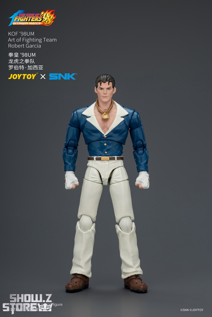 JoyToy JT04599 1/18 SNK KOF'98UM Art of Fighting Team Robert Garcia - View 1 JoyToy JT04599 1/18 SNK KOF'98UM Art of Fighting Team Robert Garcia - View 1