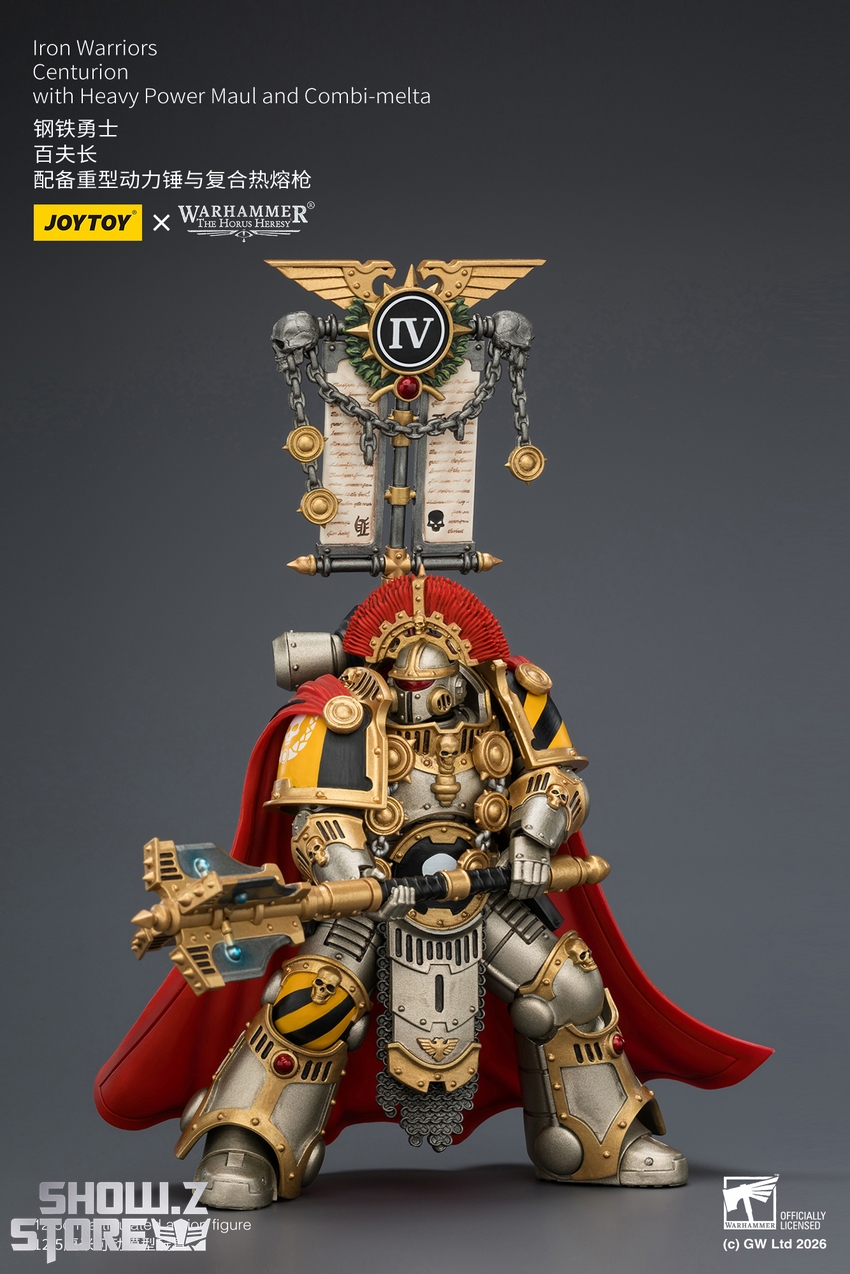 JoyToy JT04391 1/18 Warhammer The Horus Heresy Iron Warriors Centurion with Heavy Power Maul and Combi-melta - View 7 JoyToy JT04391 1/18 Warhammer The Horus Heresy Iron Warriors Centurion with Heavy Power Maul and Combi-melta - View 7