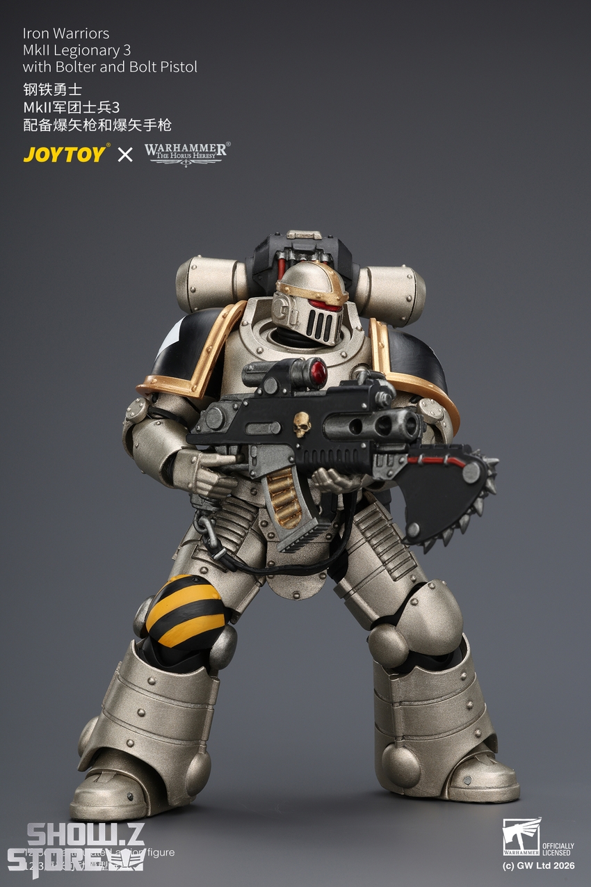 JoyToy JT04476 1/18 Warhammer The Horus Heresy Iron Warriors MkII Legionary3 with Bolter and Bolt Pistol - View 5 JoyToy JT04476 1/18 Warhammer The Horus Heresy Iron Warriors MkII Legionary3 with Bolter and Bolt Pistol - View 5