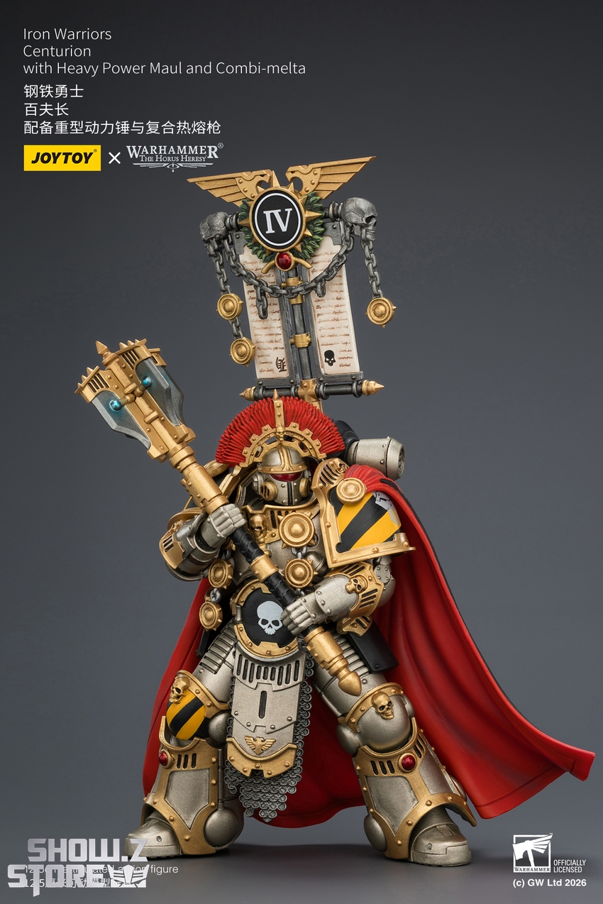 JoyToy JT04391 1/18 Warhammer The Horus Heresy Iron Warriors Centurion with Heavy Power Maul and Combi-melta - View 6 JoyToy JT04391 1/18 Warhammer The Horus Heresy Iron Warriors Centurion with Heavy Power Maul and Combi-melta - View 6