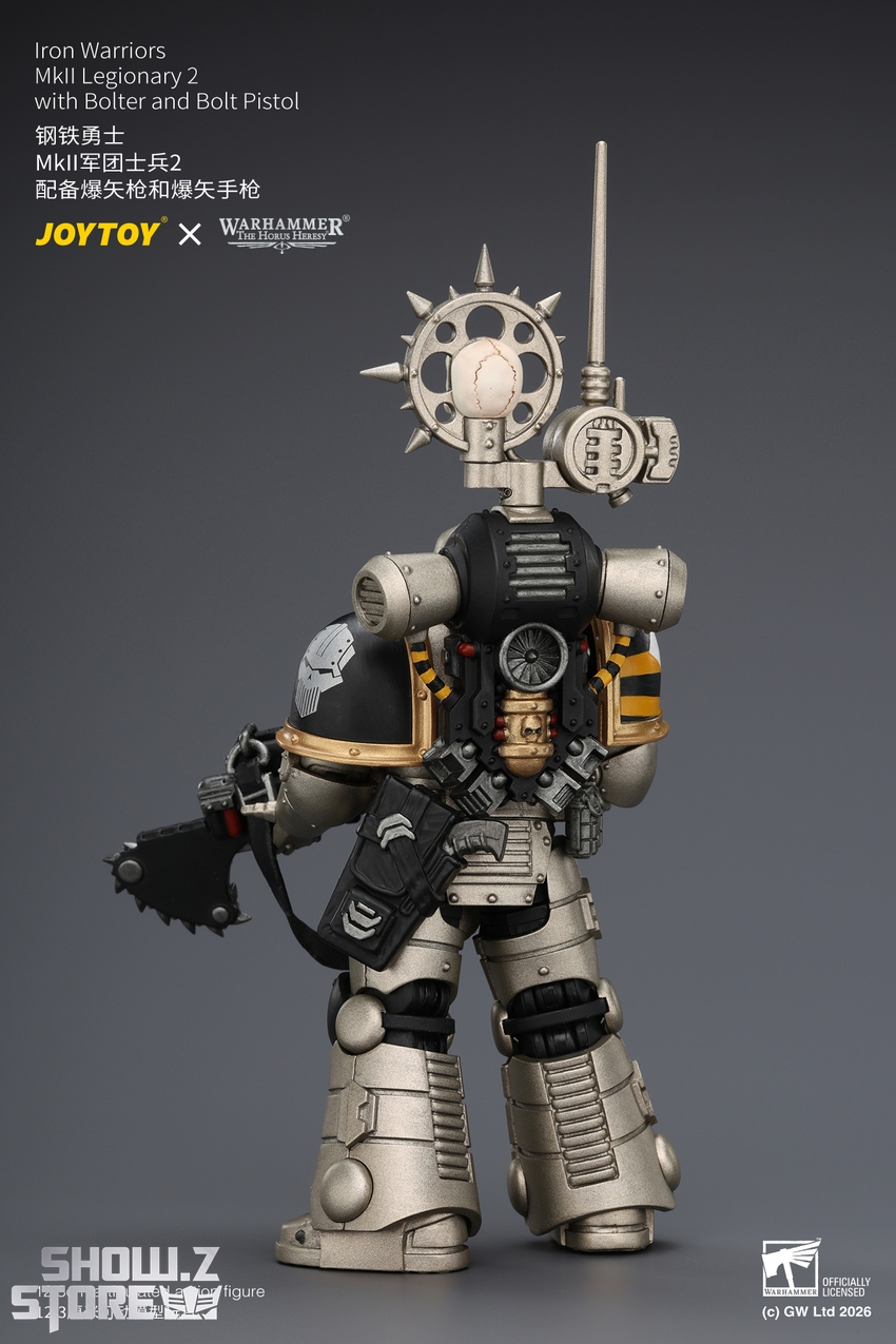 JoyToy JT04469 1/18 Warhammer The Horus Heresy Iron Warriors MkII Legionary2 with Bolter and Bolt Pistol - View 5 JoyToy JT04469 1/18 Warhammer The Horus Heresy Iron Warriors MkII Legionary2 with Bolter and Bolt Pistol - View 5