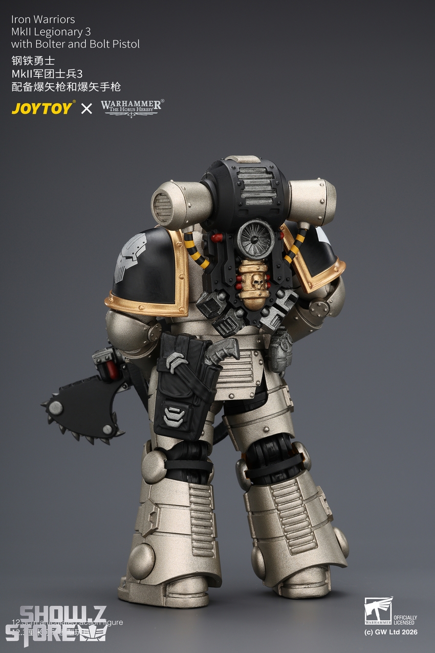 JoyToy JT04476 1/18 Warhammer The Horus Heresy Iron Warriors MkII Legionary3 with Bolter and Bolt Pistol - View 4 JoyToy JT04476 1/18 Warhammer The Horus Heresy Iron Warriors MkII Legionary3 with Bolter and Bolt Pistol - View 4