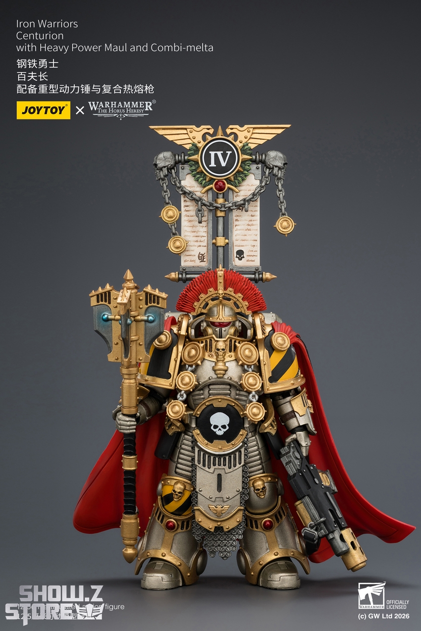 JoyToy JT04391 1/18 Warhammer The Horus Heresy Iron Warriors Centurion with Heavy Power Maul and Combi-melta - View 2 JoyToy JT04391 1/18 Warhammer The Horus Heresy Iron Warriors Centurion with Heavy Power Maul and Combi-melta - View 2