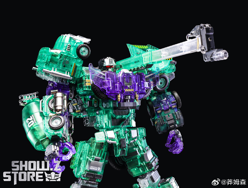 Mecha Invasion Devastator Set of 6 Transparent Version - View 4 Mecha Invasion Devastator Set of 6 Transparent Version - View 4