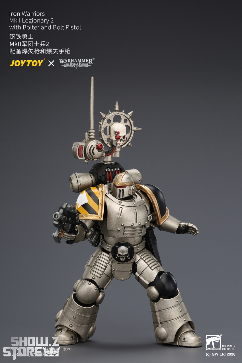 JoyToy JT04469 1/18 Warhammer The Horus Heresy Iron Warriors MkII Legionary2 with Bolter and Bolt Pistol - View 1 JoyToy JT04469 1/18 Warhammer The Horus Heresy Iron Warriors MkII Legionary2 with Bolter and Bolt Pistol - View 1