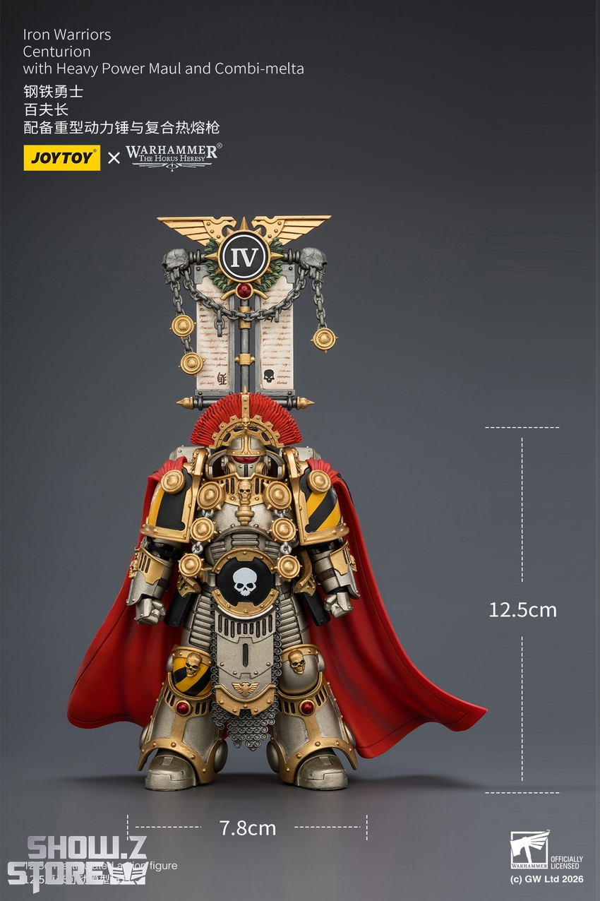 JoyToy JT04391 1/18 Warhammer The Horus Heresy Iron Warriors Centurion with Heavy Power Maul and Combi-melta - View 10 JoyToy JT04391 1/18 Warhammer The Horus Heresy Iron Warriors Centurion with Heavy Power Maul and Combi-melta - View 10