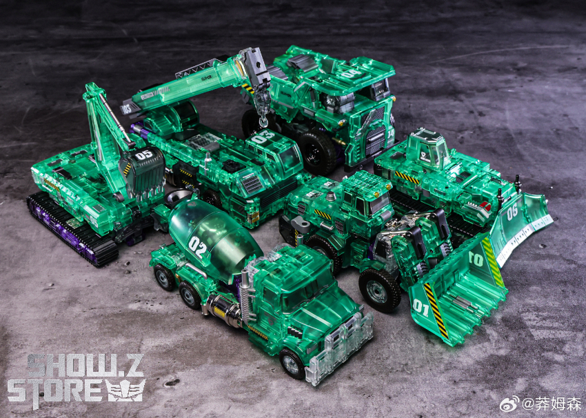 Mecha Invasion Devastator Set of 6 Transparent Version - View 15 Mecha Invasion Devastator Set of 6 Transparent Version - View 15