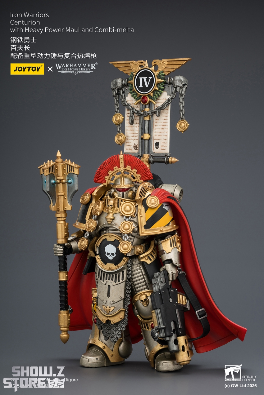 JoyToy JT04391 1/18 Warhammer The Horus Heresy Iron Warriors Centurion with Heavy Power Maul and Combi-melta - View 3 JoyToy JT04391 1/18 Warhammer The Horus Heresy Iron Warriors Centurion with Heavy Power Maul and Combi-melta - View 3