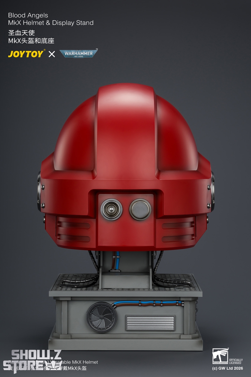 JoyToy JT04919 1/1 Warhammer 40K Blood Angels MkX Helmet & Display Stand - View 8 JoyToy JT04919 1/1 Warhammer 40K Blood Angels MkX Helmet & Display Stand - View 8