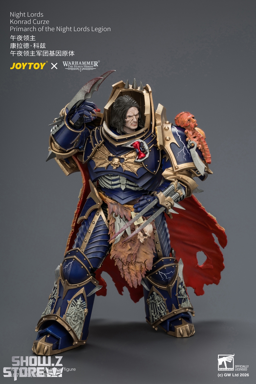 JoyToy JT04674 1/18 Warhammer The Horus Heresy Night Lords Konrad Curze Primarch of the Night Lords Legion - View 1 JoyToy JT04674 1/18 Warhammer The Horus Heresy Night Lords Konrad Curze Primarch of the Night Lords Legion - View 1