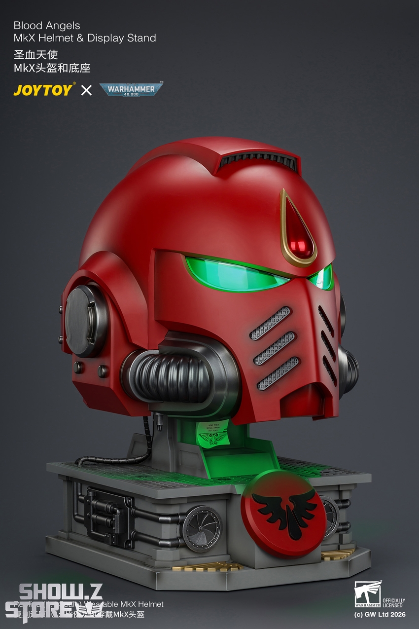 JoyToy JT04919 1/1 Warhammer 40K Blood Angels MkX Helmet & Display Stand - View 31 JoyToy JT04919 1/1 Warhammer 40K Blood Angels MkX Helmet & Display Stand - View 31