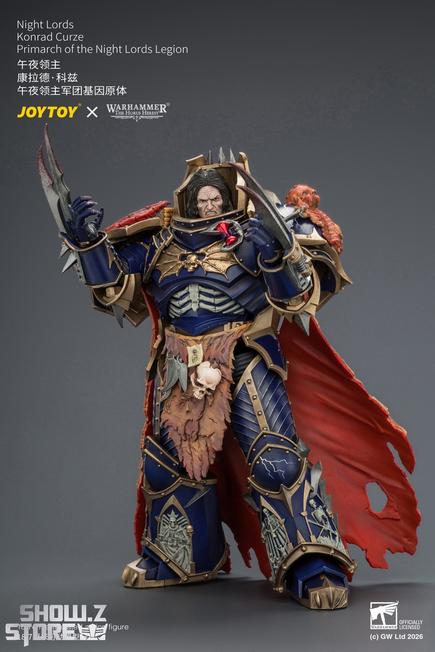 JoyToy JT04674 1/18 Warhammer The Horus Heresy Night Lords Konrad Curze Primarch of the Night Lords Legion - View 6 JoyToy JT04674 1/18 Warhammer The Horus Heresy Night Lords Konrad Curze Primarch of the Night Lords Legion - View 6