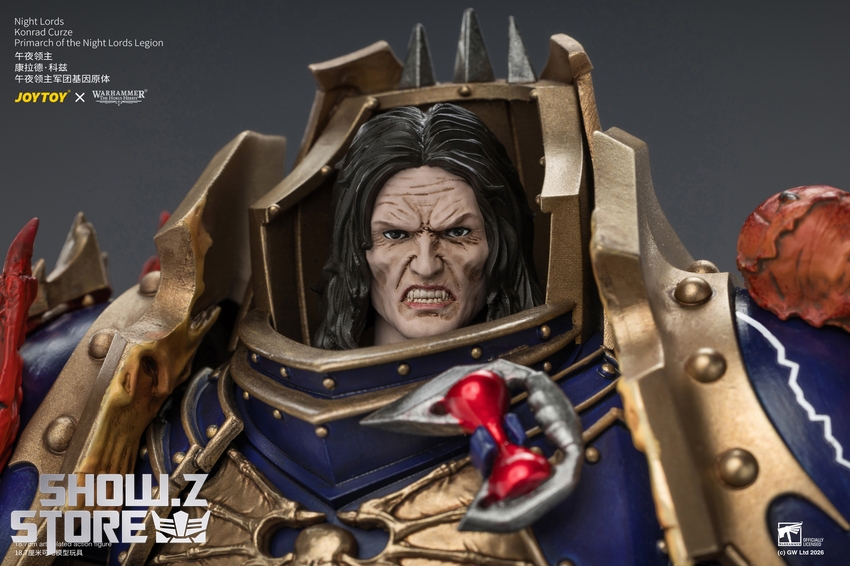 JoyToy JT04674 1/18 Warhammer The Horus Heresy Night Lords Konrad Curze Primarch of the Night Lords Legion - View 22 JoyToy JT04674 1/18 Warhammer The Horus Heresy Night Lords Konrad Curze Primarch of the Night Lords Legion - View 22