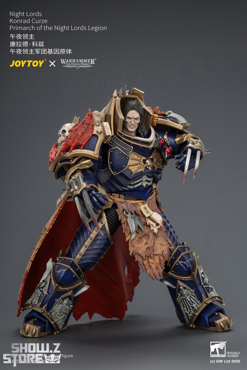 JoyToy JT04674 1/18 Warhammer The Horus Heresy Night Lords Konrad Curze Primarch of the Night Lords Legion - View 7 JoyToy JT04674 1/18 Warhammer The Horus Heresy Night Lords Konrad Curze Primarch of the Night Lords Legion - View 7
