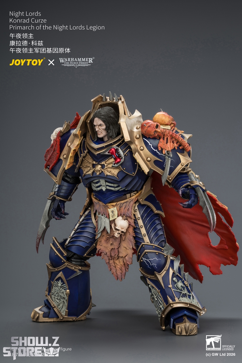 JoyToy JT04674 1/18 Warhammer The Horus Heresy Night Lords Konrad Curze Primarch of the Night Lords Legion - View 8 JoyToy JT04674 1/18 Warhammer The Horus Heresy Night Lords Konrad Curze Primarch of the Night Lords Legion - View 8