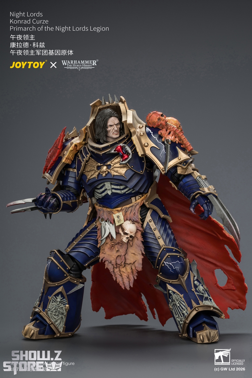 JoyToy JT04674 1/18 Warhammer The Horus Heresy Night Lords Konrad Curze Primarch of the Night Lords Legion - View 20 JoyToy JT04674 1/18 Warhammer The Horus Heresy Night Lords Konrad Curze Primarch of the Night Lords Legion - View 20