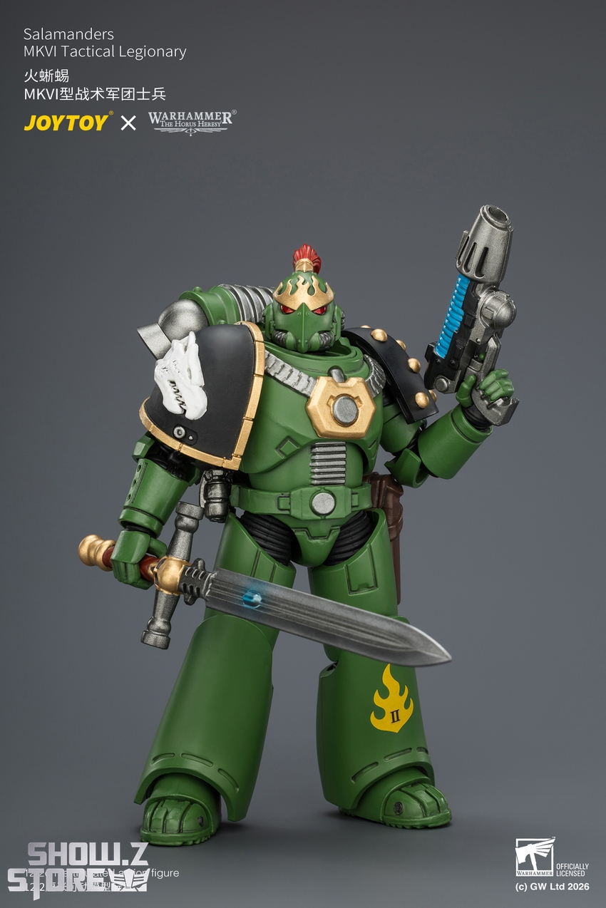 JoyToy JT04650 1/18 Warhammer The Horus Heresy Salamanders MKVI Tactical Legionary - View 2 JoyToy JT04650 1/18 Warhammer The Horus Heresy Salamanders MKVI Tactical Legionary - View 2