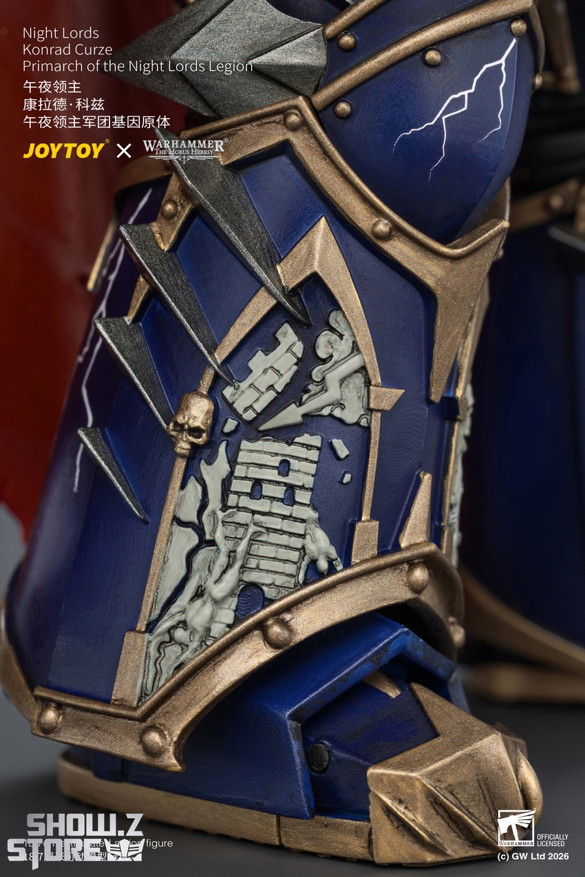 JoyToy JT04674 1/18 Warhammer The Horus Heresy Night Lords Konrad Curze Primarch of the Night Lords Legion - View 12 JoyToy JT04674 1/18 Warhammer The Horus Heresy Night Lords Konrad Curze Primarch of the Night Lords Legion - View 12