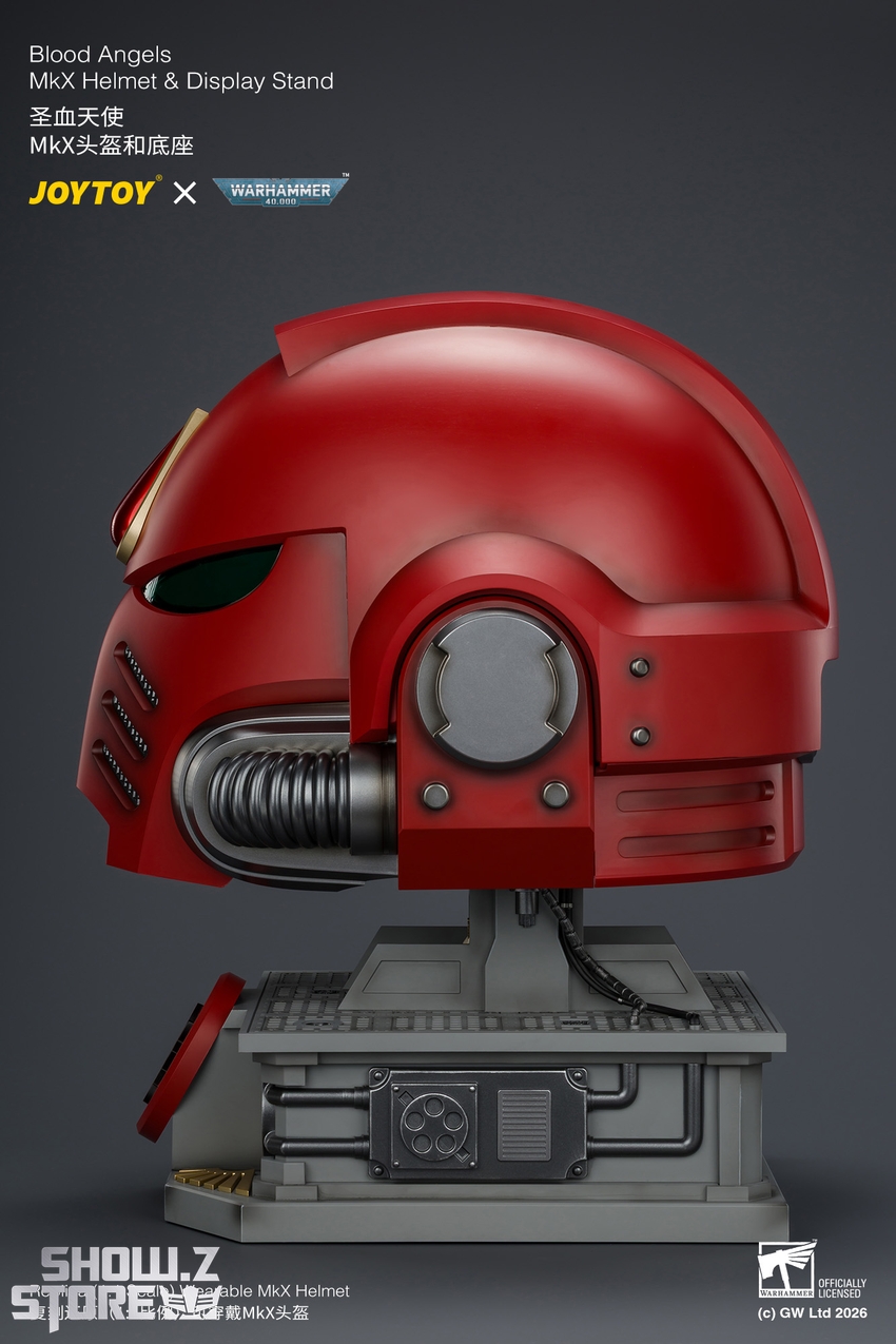 JoyToy JT04919 1/1 Warhammer 40K Blood Angels MkX Helmet & Display Stand - View 5 JoyToy JT04919 1/1 Warhammer 40K Blood Angels MkX Helmet & Display Stand - View 5
