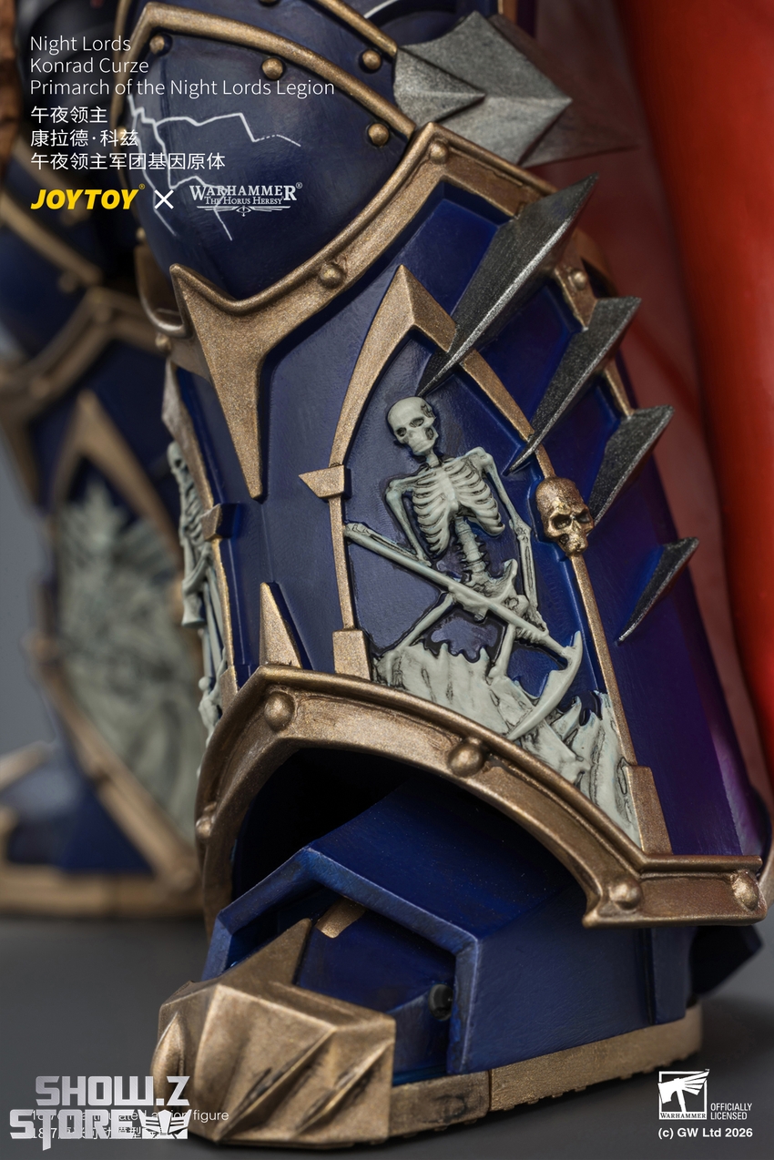 JoyToy JT04674 1/18 Warhammer The Horus Heresy Night Lords Konrad Curze Primarch of the Night Lords Legion - View 15 JoyToy JT04674 1/18 Warhammer The Horus Heresy Night Lords Konrad Curze Primarch of the Night Lords Legion - View 15