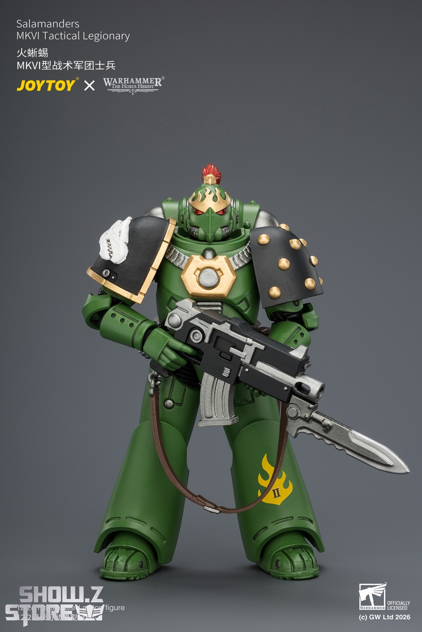 JoyToy JT04650 1/18 Warhammer The Horus Heresy Salamanders MKVI Tactical Legionary - View 1 JoyToy JT04650 1/18 Warhammer The Horus Heresy Salamanders MKVI Tactical Legionary - View 1