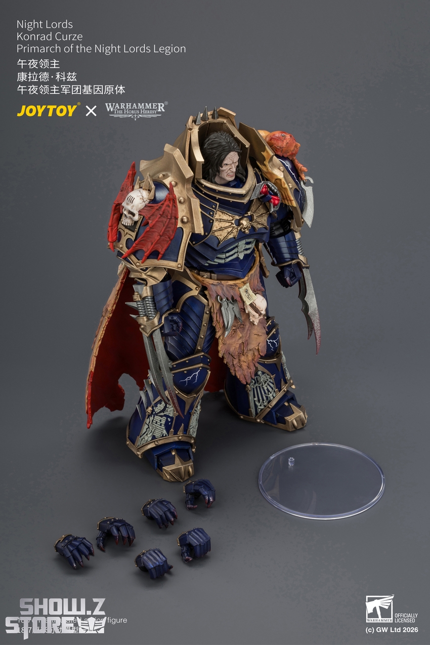 JoyToy JT04674 1/18 Warhammer The Horus Heresy Night Lords Konrad Curze Primarch of the Night Lords Legion - View 21 JoyToy JT04674 1/18 Warhammer The Horus Heresy Night Lords Konrad Curze Primarch of the Night Lords Legion - View 21