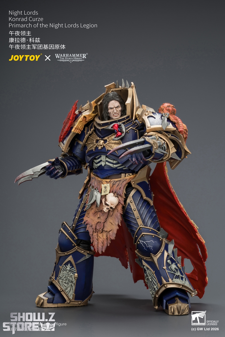 JoyToy JT04674 1/18 Warhammer The Horus Heresy Night Lords Konrad Curze Primarch of the Night Lords Legion - View 5 JoyToy JT04674 1/18 Warhammer The Horus Heresy Night Lords Konrad Curze Primarch of the Night Lords Legion - View 5