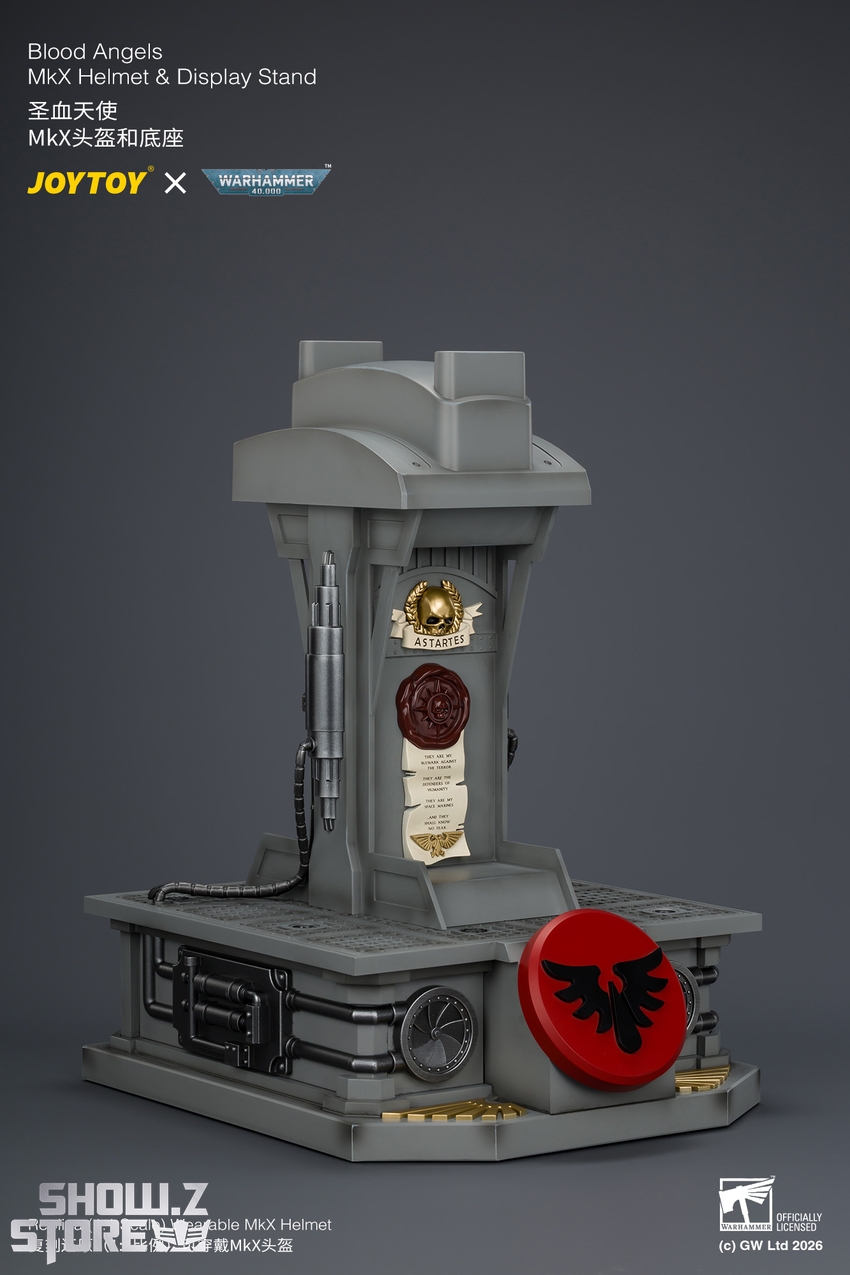 JoyToy JT04919 1/1 Warhammer 40K Blood Angels MkX Helmet & Display Stand - View 17 JoyToy JT04919 1/1 Warhammer 40K Blood Angels MkX Helmet & Display Stand - View 17