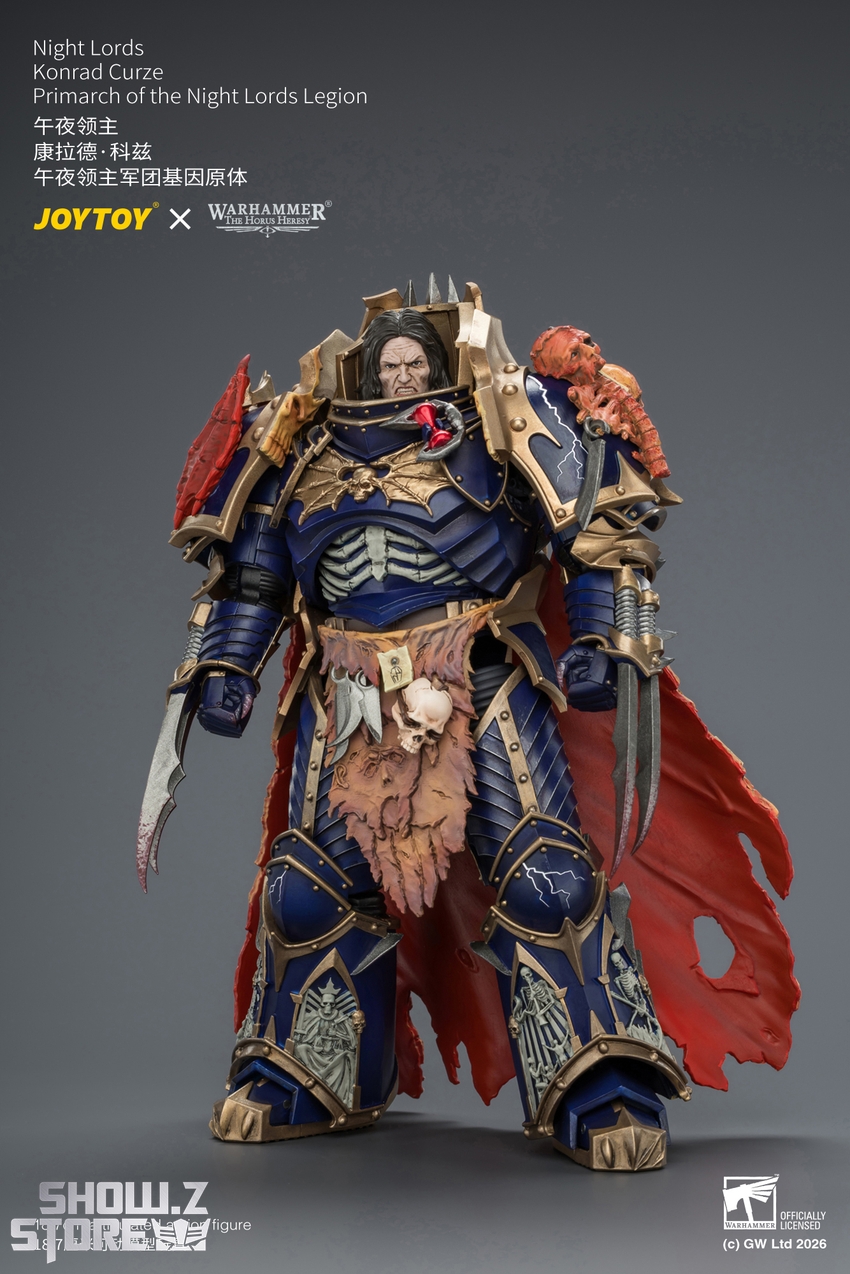 JoyToy JT04674 1/18 Warhammer The Horus Heresy Night Lords Konrad Curze Primarch of the Night Lords Legion - View 17 JoyToy JT04674 1/18 Warhammer The Horus Heresy Night Lords Konrad Curze Primarch of the Night Lords Legion - View 17