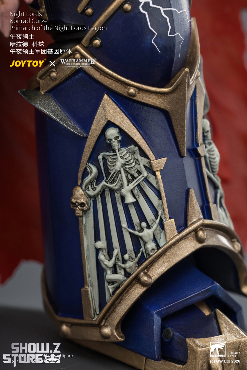 JoyToy JT04674 1/18 Warhammer The Horus Heresy Night Lords Konrad Curze Primarch of the Night Lords Legion - View 13 JoyToy JT04674 1/18 Warhammer The Horus Heresy Night Lords Konrad Curze Primarch of the Night Lords Legion - View 13