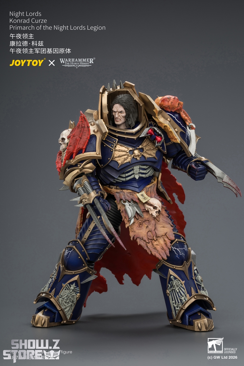JoyToy JT04674 1/18 Warhammer The Horus Heresy Night Lords Konrad Curze Primarch of the Night Lords Legion - View 18 JoyToy JT04674 1/18 Warhammer The Horus Heresy Night Lords Konrad Curze Primarch of the Night Lords Legion - View 18