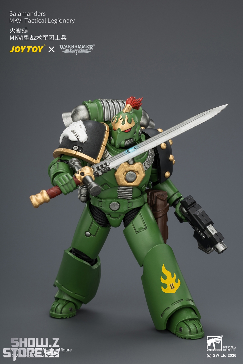 JoyToy JT04650 1/18 Warhammer The Horus Heresy Salamanders MKVI Tactical Legionary - View 6 JoyToy JT04650 1/18 Warhammer The Horus Heresy Salamanders MKVI Tactical Legionary - View 6