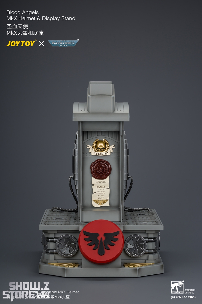 JoyToy JT04919 1/1 Warhammer 40K Blood Angels MkX Helmet & Display Stand - View 15 JoyToy JT04919 1/1 Warhammer 40K Blood Angels MkX Helmet & Display Stand - View 15
