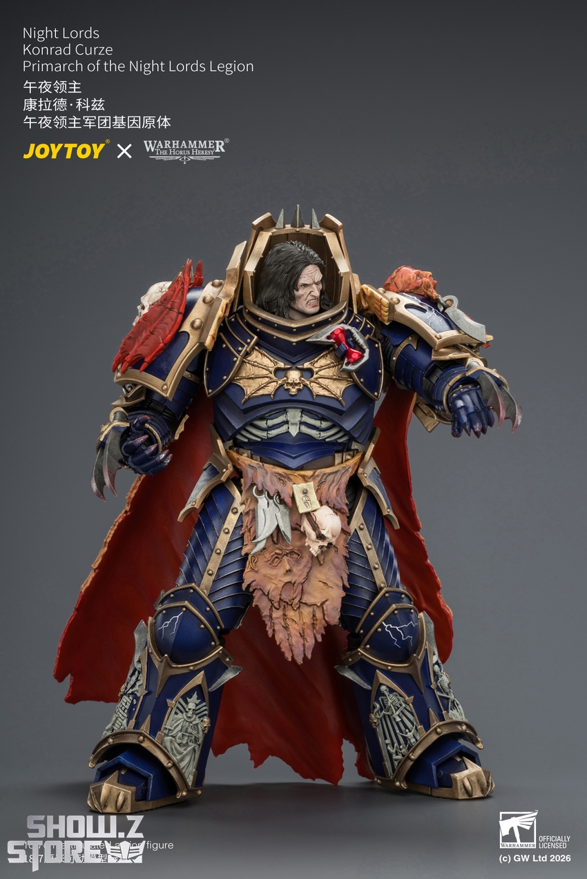 JoyToy JT04674 1/18 Warhammer The Horus Heresy Night Lords Konrad Curze Primarch of the Night Lords Legion - View 4 JoyToy JT04674 1/18 Warhammer The Horus Heresy Night Lords Konrad Curze Primarch of the Night Lords Legion - View 4