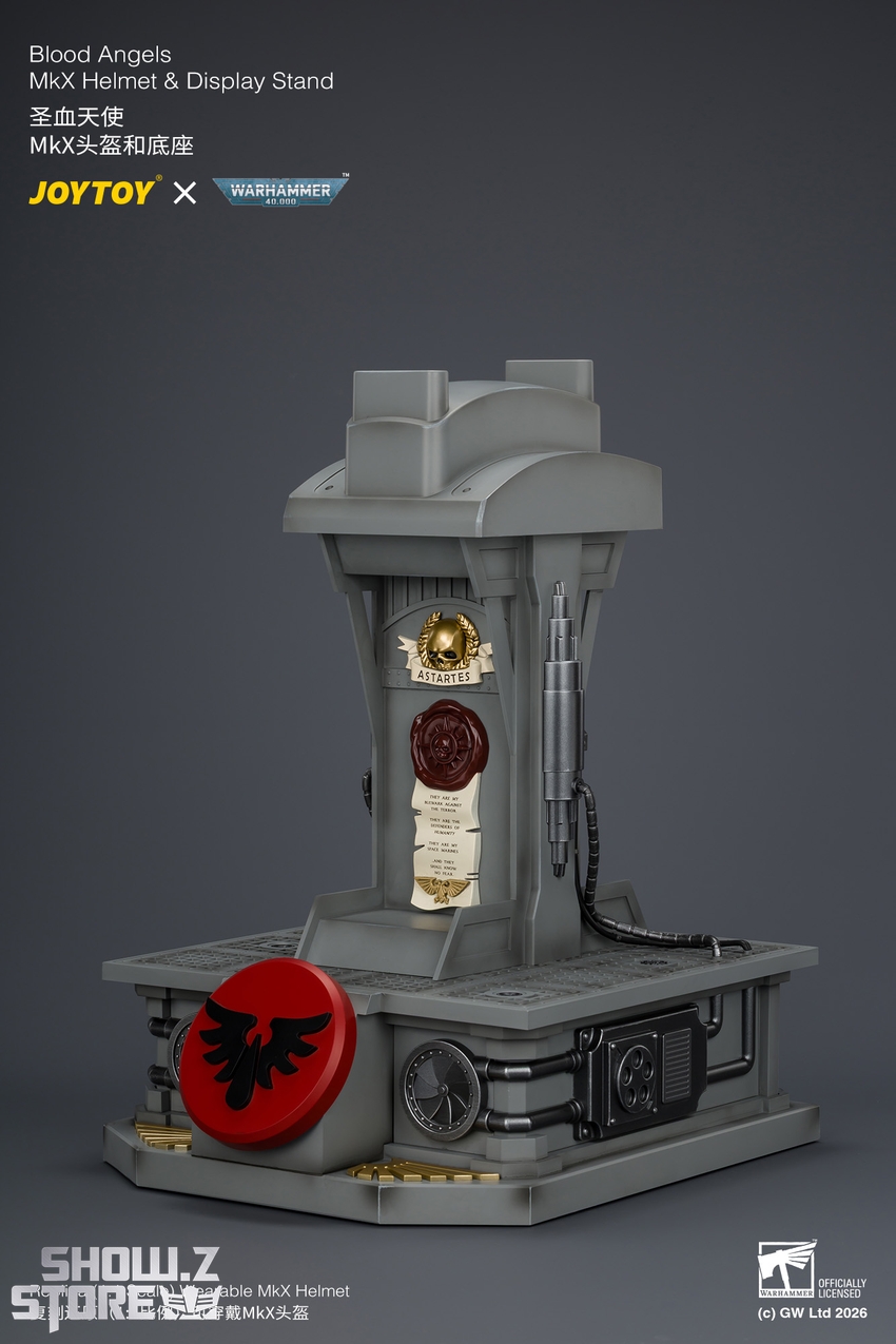 JoyToy JT04919 1/1 Warhammer 40K Blood Angels MkX Helmet & Display Stand - View 16 JoyToy JT04919 1/1 Warhammer 40K Blood Angels MkX Helmet & Display Stand - View 16