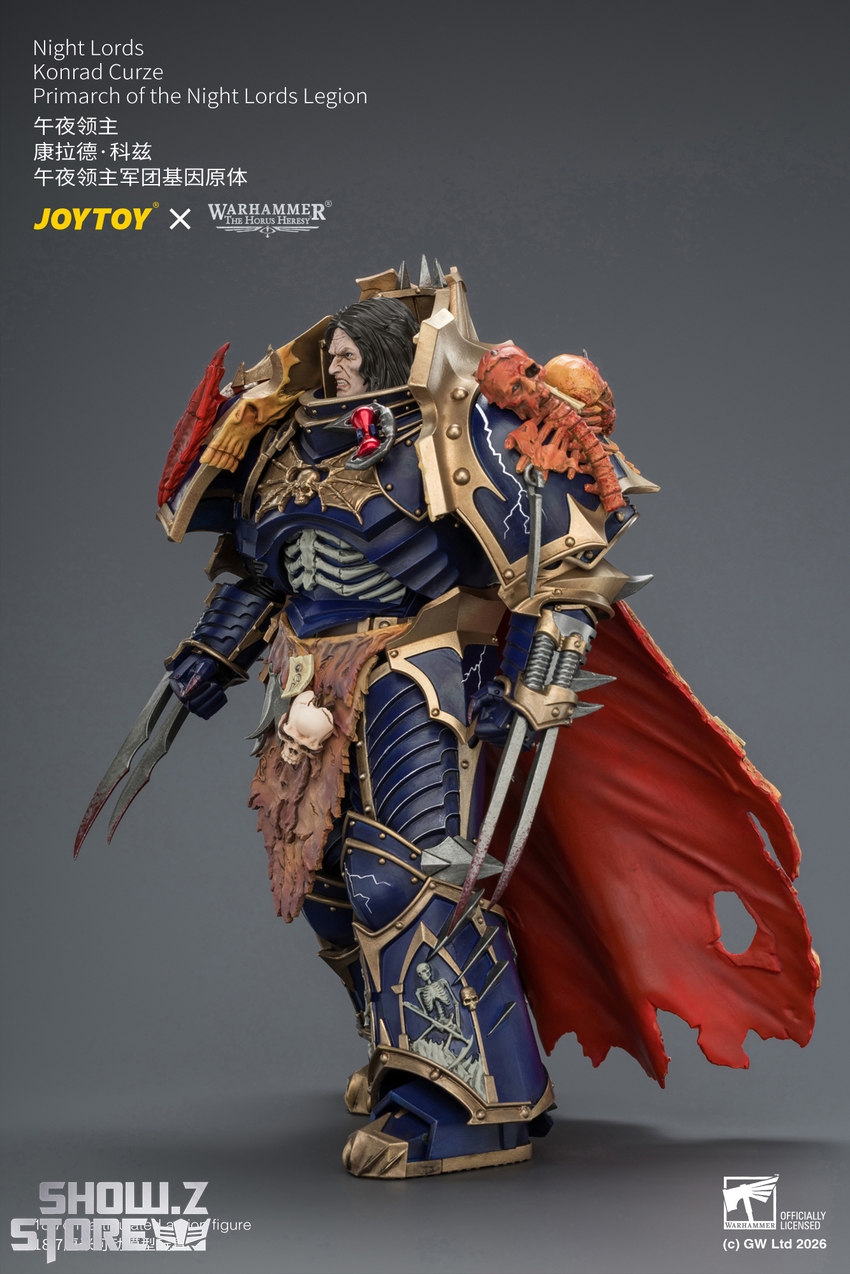 JoyToy JT04674 1/18 Warhammer The Horus Heresy Night Lords Konrad Curze Primarch of the Night Lords Legion - View 10 JoyToy JT04674 1/18 Warhammer The Horus Heresy Night Lords Konrad Curze Primarch of the Night Lords Legion - View 10