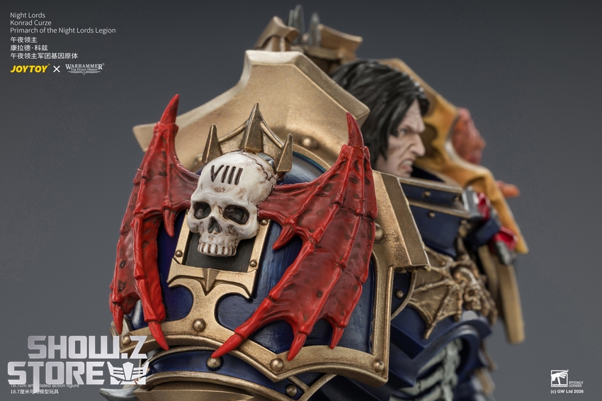 JoyToy JT04674 1/18 Warhammer The Horus Heresy Night Lords Konrad Curze Primarch of the Night Lords Legion - View 23 JoyToy JT04674 1/18 Warhammer The Horus Heresy Night Lords Konrad Curze Primarch of the Night Lords Legion - View 23