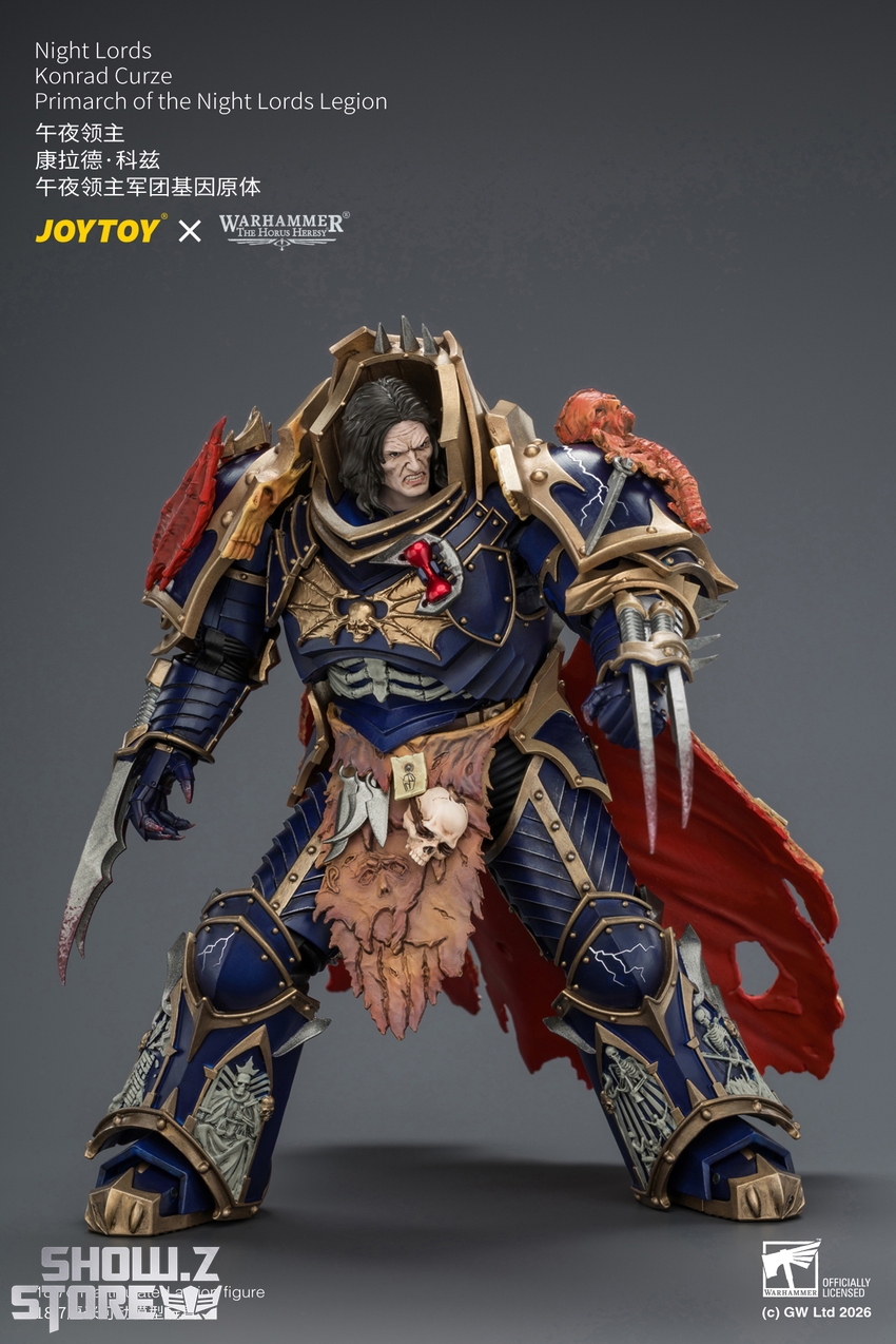 JoyToy JT04674 1/18 Warhammer The Horus Heresy Night Lords Konrad Curze Primarch of the Night Lords Legion - View 9 JoyToy JT04674 1/18 Warhammer The Horus Heresy Night Lords Konrad Curze Primarch of the Night Lords Legion - View 9