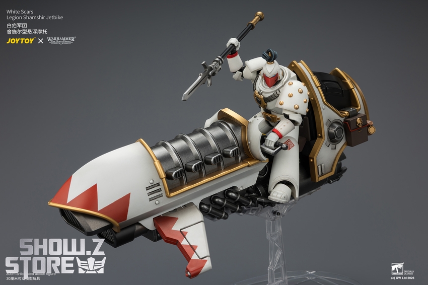 JoyToy JT04780 1/18 Warhammer The Horus Heresy White Scars Legion Shamshir Jetbike - View 6 JoyToy JT04780 1/18 Warhammer The Horus Heresy White Scars Legion Shamshir Jetbike - View 6