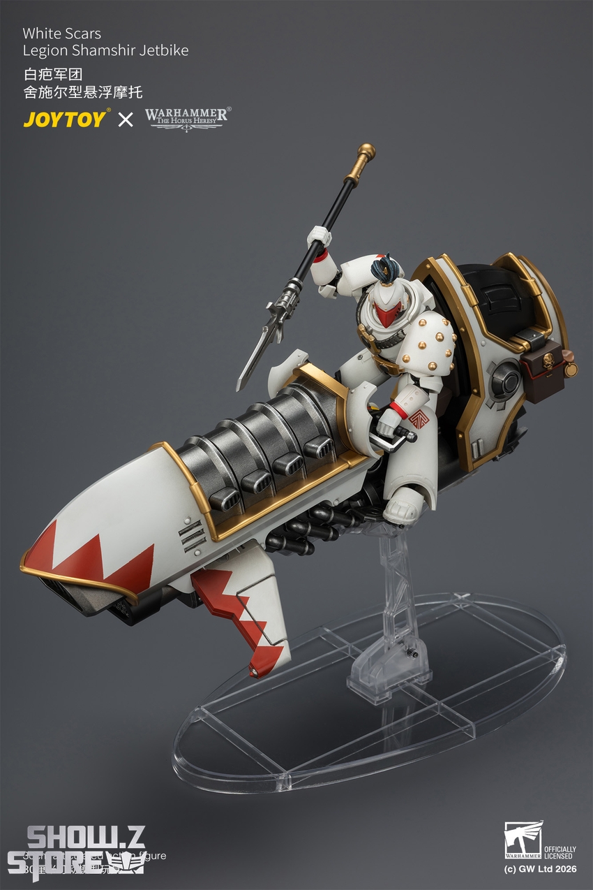 JoyToy JT04780 1/18 Warhammer The Horus Heresy White Scars Legion Shamshir Jetbike - View 5 JoyToy JT04780 1/18 Warhammer The Horus Heresy White Scars Legion Shamshir Jetbike - View 5